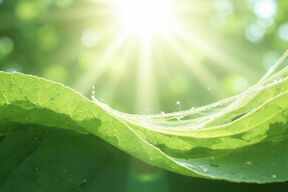 Abstrakcyjna naturalna energia, żywe zielenie i biel